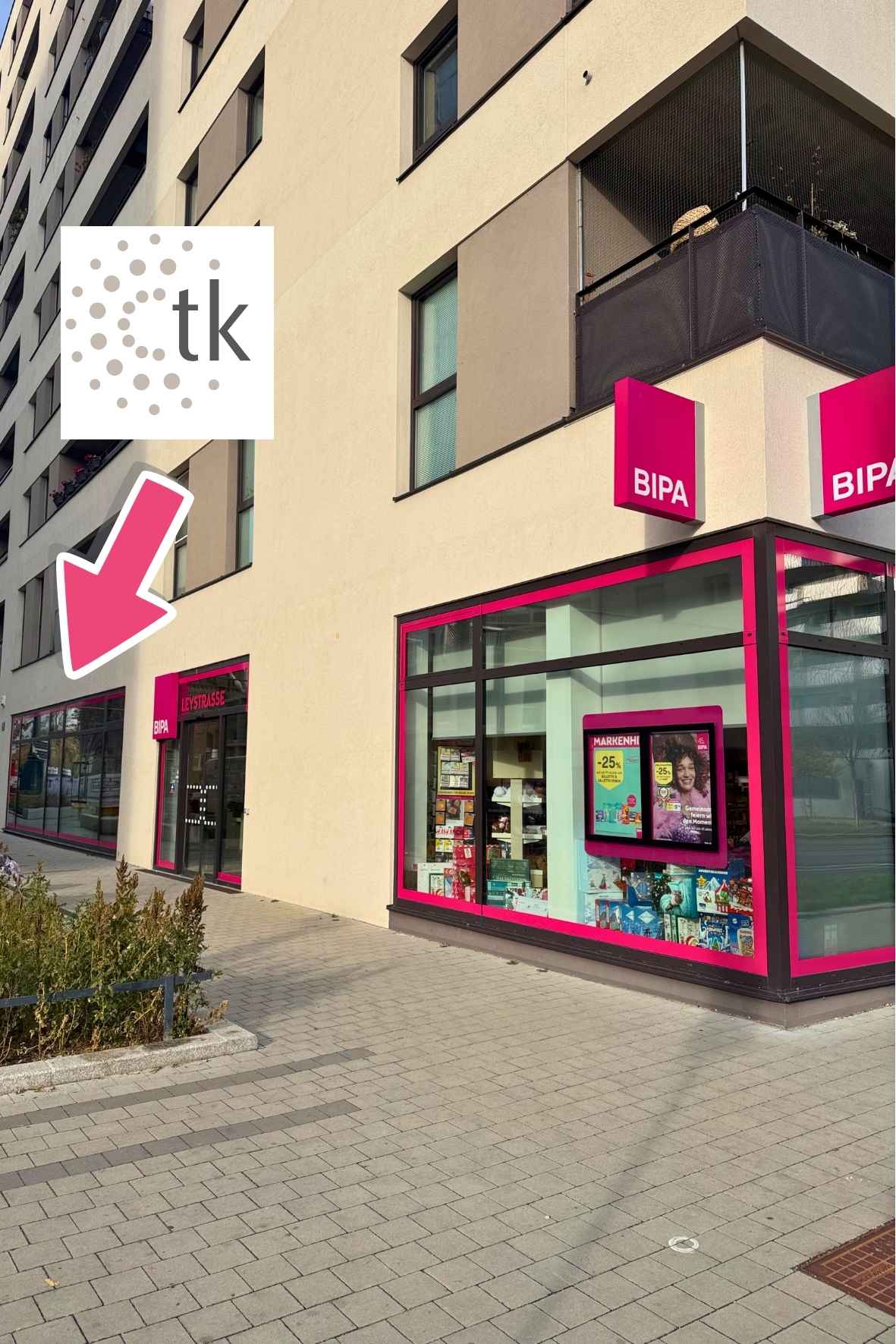 Gebäude der Praxis therapie-kreis für Physiotherapie und Heilmassage im 2. Bezirk Wien